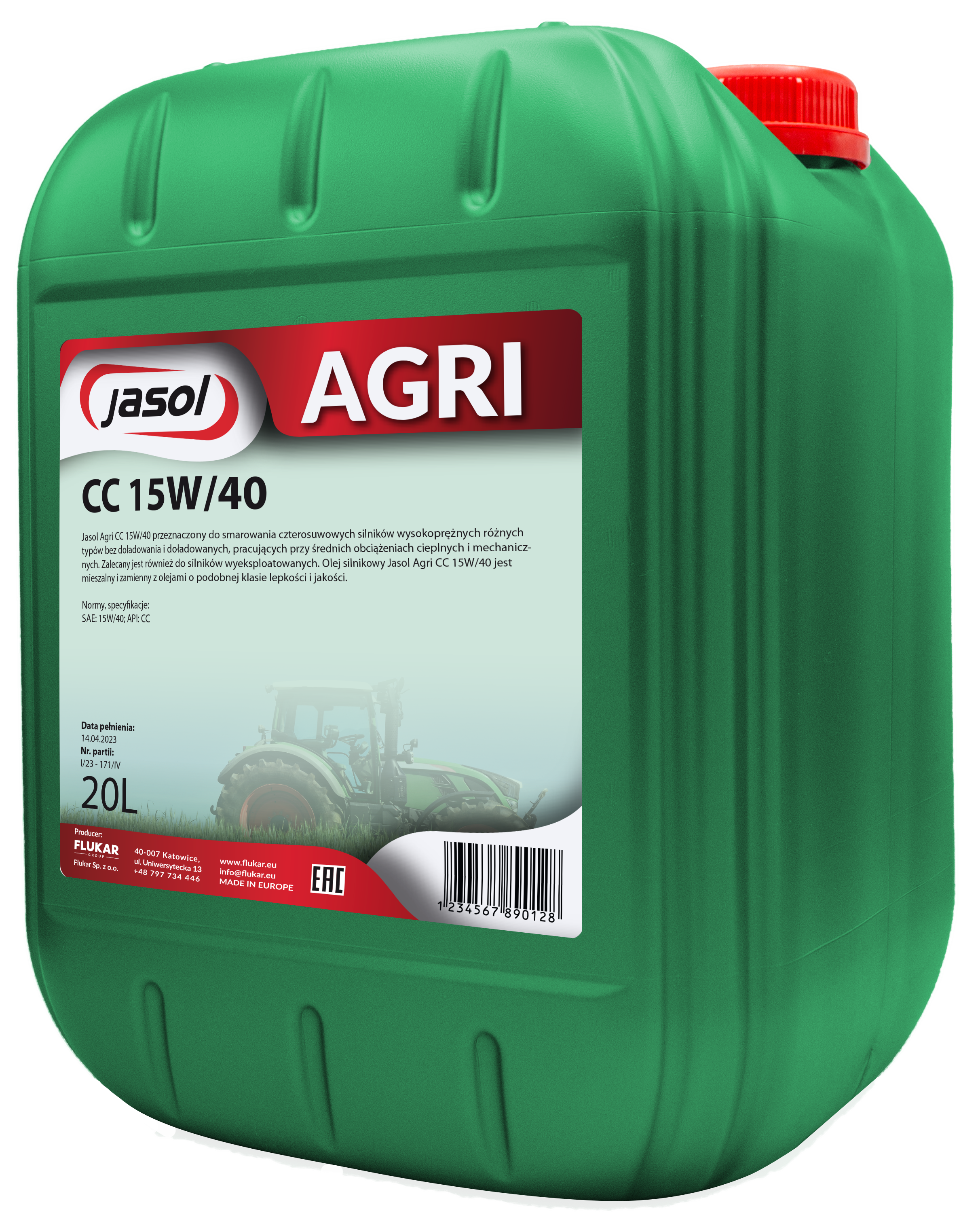 JASOL AGRI CC 15W40 20L