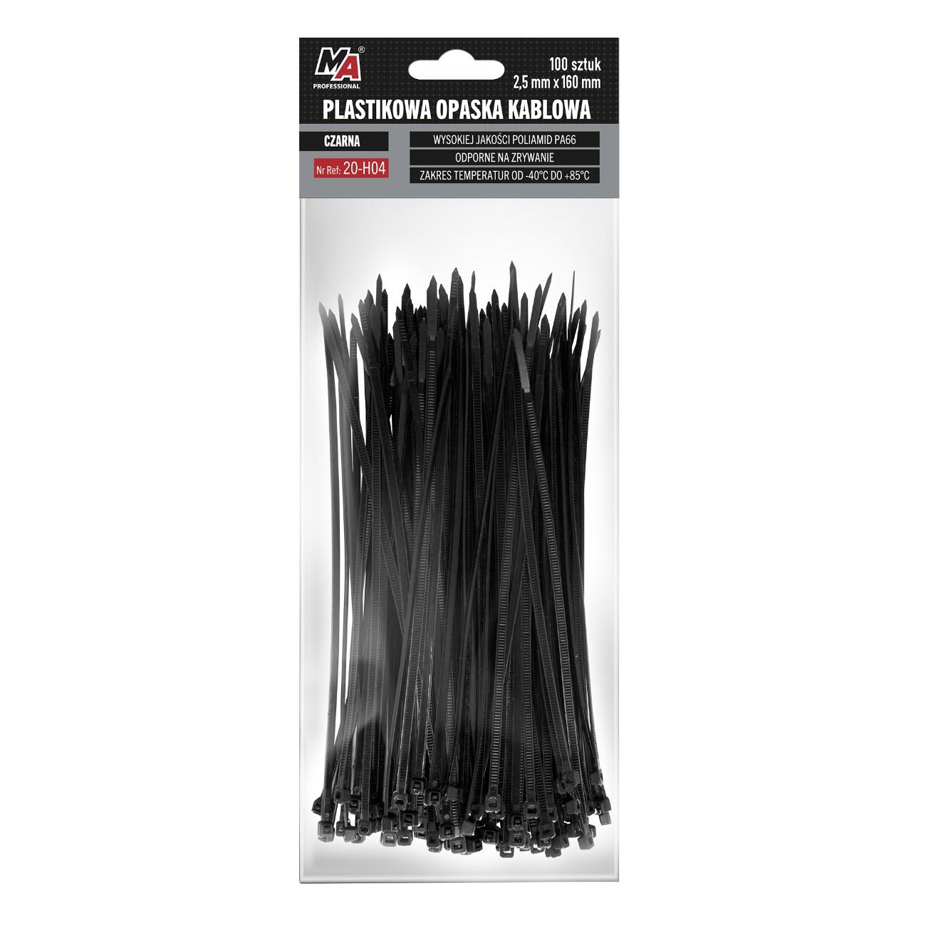 OPASKA KABLOWA 2,5x160mm 100szt MA Professional