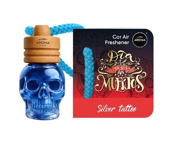 ZAPACH AROMA CAR WOOD MUERTOS SILVER TATTOO