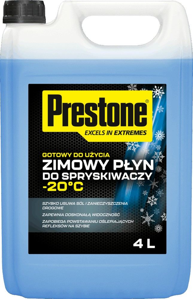 PŁYN DO SPRYSKIWACZY ZIMOWY PRESTONE 4L -20°C