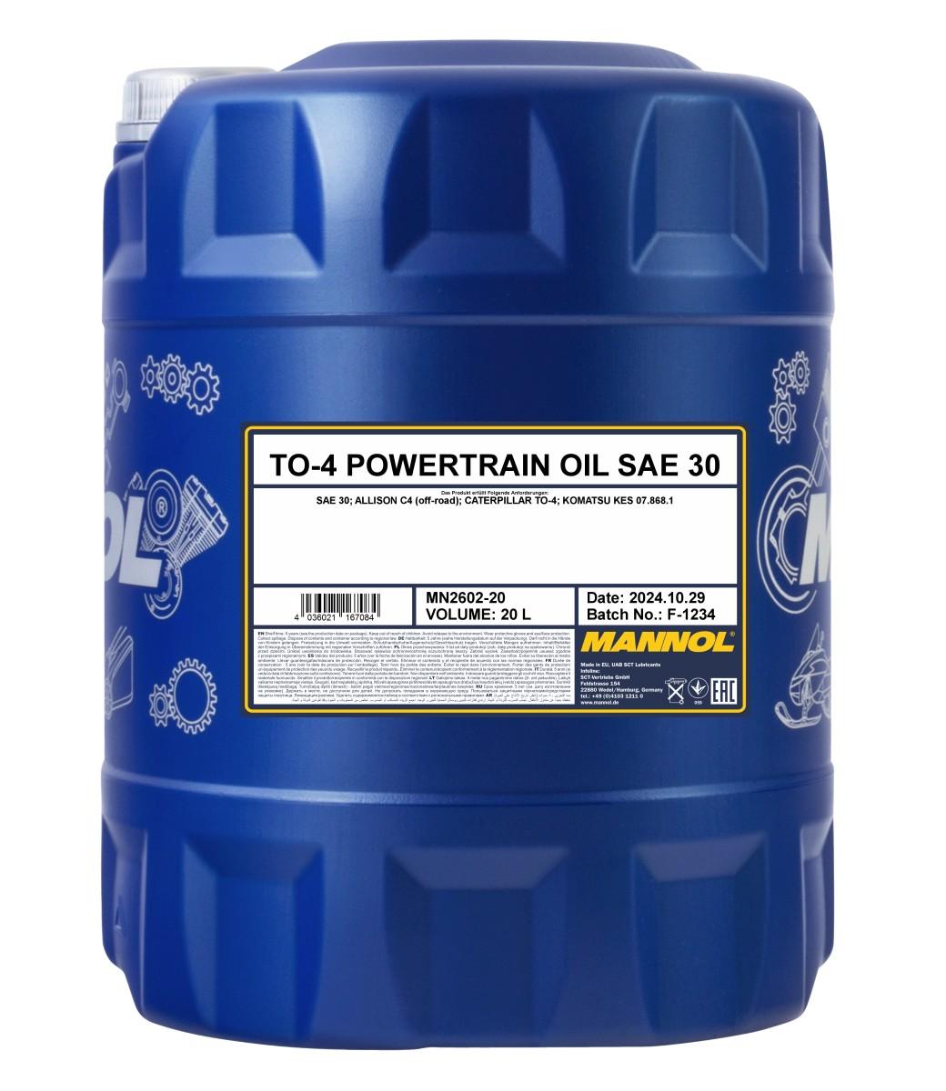 MANNOL POWERTRAIN TO-4 SAE 30 2602 20L