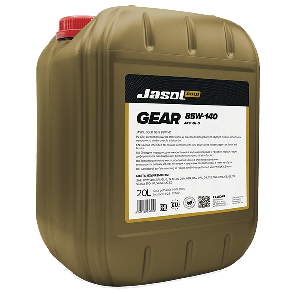 JASOL GEAR OIL GL-5 85W140 20L