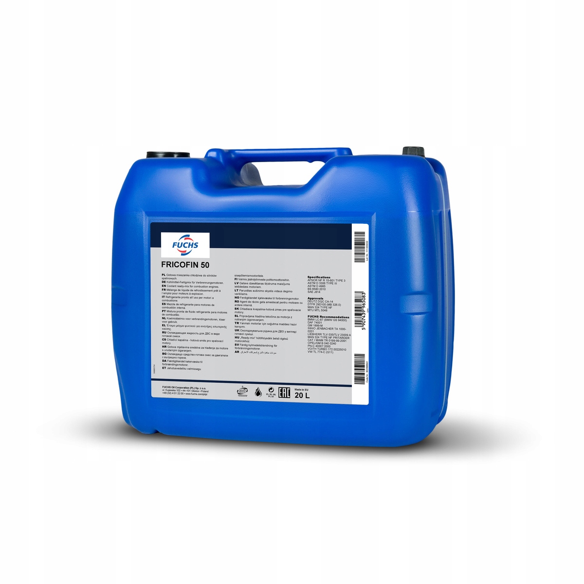 PŁYN DO CHŁODNIC FUCHS FRICOFIN 50 20L