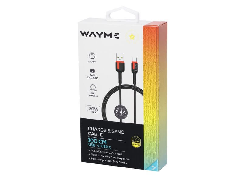Kabel WAYME USB - USB C 1m