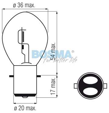 ZAR.12 [V] 35/35 [W] BA20d S2 scooter Bosma