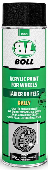 BOLL LAKIER DO FELG RALLY CZARNY METALIC 500ml