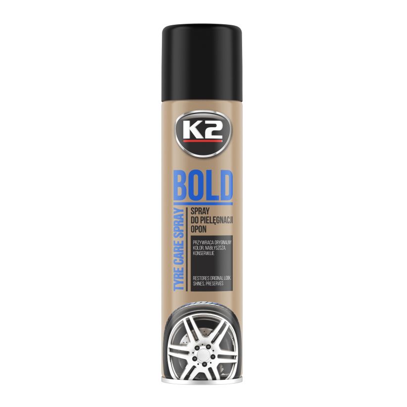 K2 BOLD SPRAY Do pielęgnacji i nabłyszczania opon 600ml