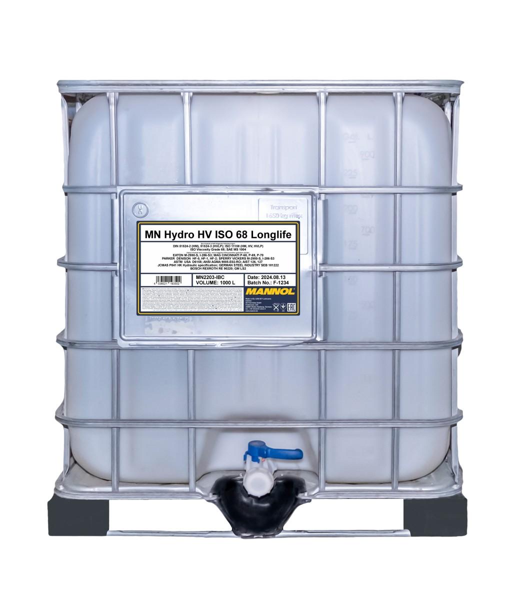 MANNOL HYDRO HV ISO 68 LONGLIFE 2203 1000L (HV 68)