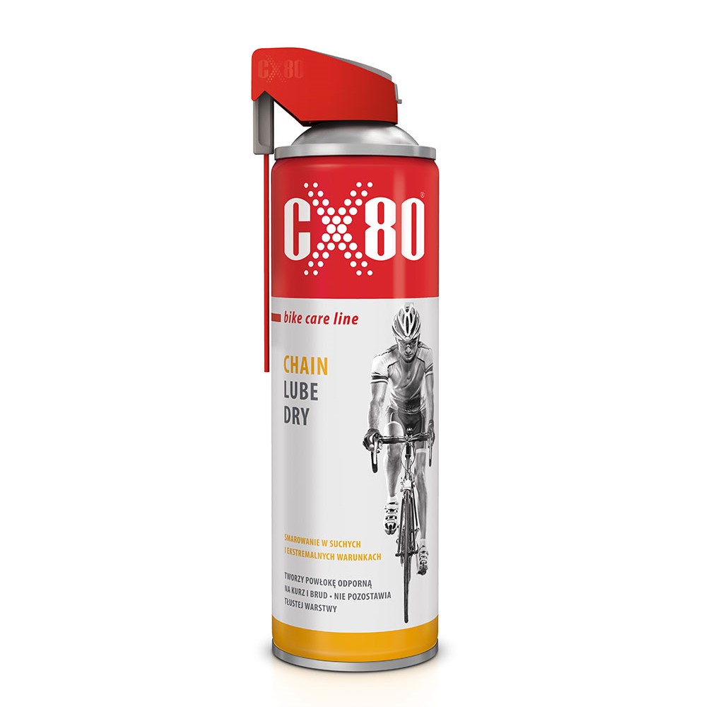 CX80 BIKE CHAIN LUBE DRY DUO SPRAY Suchy smar do łańcucha rowerowego 500ml