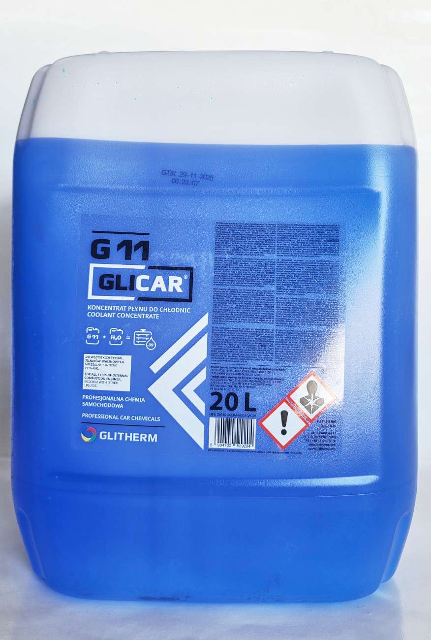 KONCENTRAT DO CHŁODNIC GLICAR G11 NIEBIESKI 20L