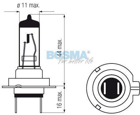 ZAR.24 [V] 70 [W] H7 PX26D H.D Long Life Bosma