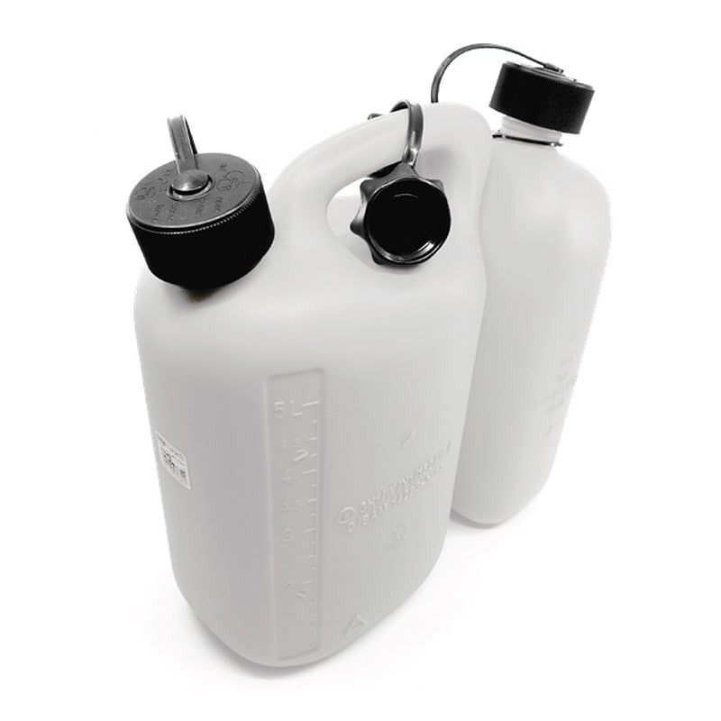 KANISTER PLASTIKOWY DWUKOMOROWY 5L+ 3L BIAŁY OREGON