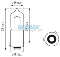 ZAR.12 [V] 21 [W] BAY9s H21W HALOGEN