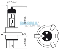 ZAR.24 [V] 75/70 [W] H4 P43t Bosma H.D. Long Life