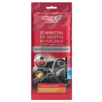 ŚCIERECZKI DO KOKPITU NABŁYSZCZAJĄCE Moje Auto CYTRYNA 24szt