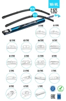 Komplet wycieraczek OXIMO WA 475 525   Volkswagen GOLF IV / POLO