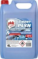 PŁYN DO SPRYSKIWACZY ZIMOWY PLAK Z POWŁOKĄ HYDROFOBOWĄ 4L -20°C